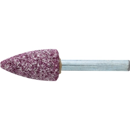 A12 Vitrified Mounted Point 1/4" Shank - Aluminum Oxide 30 Grit STEEL