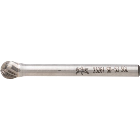 Carbide Bur,SCTI SD-53,1/8",Single Cut