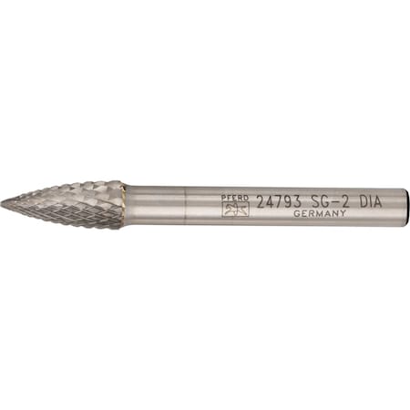 Carbide Bur,SCTI SG-2,1/4",Diamond Cut