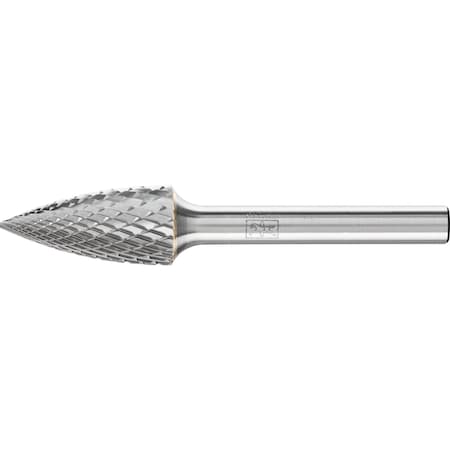Carbide Bur - Tree Shape (Pointed), DIA Cut - 1/2" x 1" x 1/4" Shank - SG-5