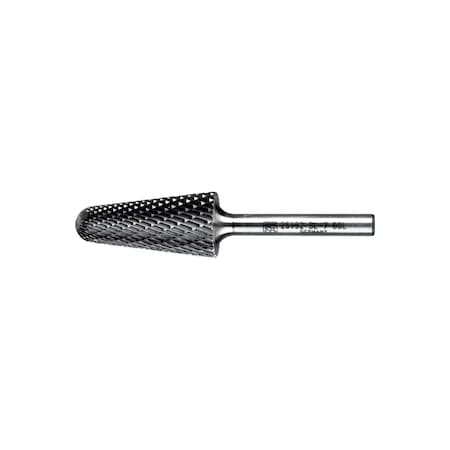 Carbide Bur - 14 Degree Taper, DBL Cut - 3/4 in x 11/2 in x 1/4 in Shank - SL-7