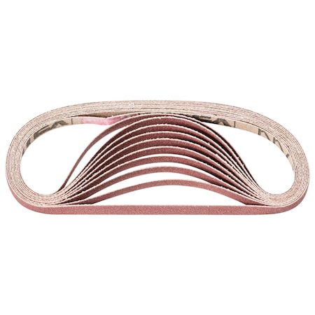 Coated Belt,Al/Oxd,1/4"x12",120 Grit, 1/4" W, 12" L, Coated, Aluminum Oxide, 120 Grit
