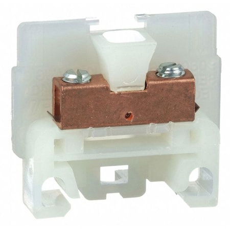 Terminal Block, Solderless Box Lug, 1 Pole, 40 A, 600 V AC/DC, 10 AWG, Screw Termination, Natural