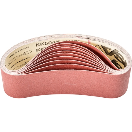 Coated Belt,Al/Oxd,3"x21",120 Grit, 3" W, 21" L, Coated, Aluminum Oxide, 120 Grit