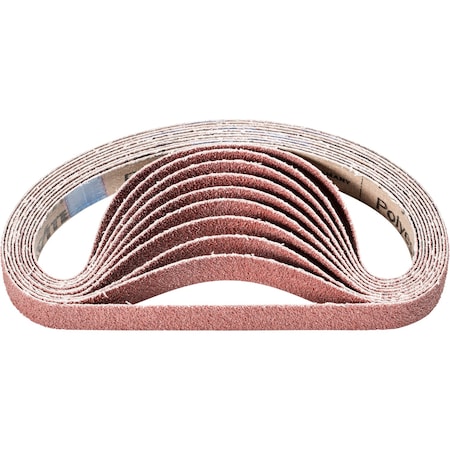 Coated Belt,Al/Oxd,3/4"x18",36 Grit, 3/4" W, 18" L, Coated, Aluminum Oxide, 36 Grit