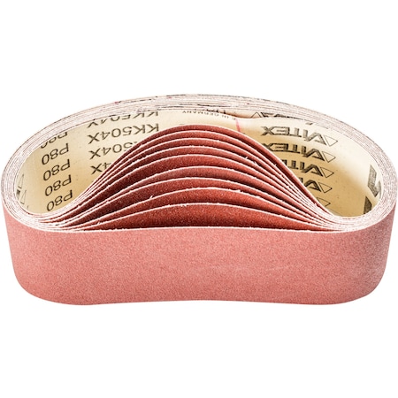 Coated Belt,Al/Oxd,3"x21",80 Grit, 3" W, 21" L, Coated, Aluminum Oxide, 80 Grit