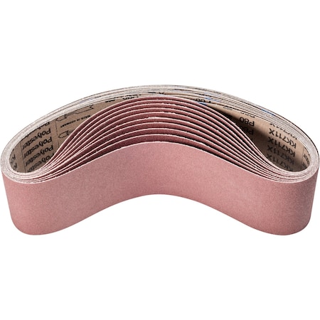 Coated Belt,Al/Oxd,4"x36",80 Grit, 4" W, 36" L, Coated, Aluminum Oxide, 80 Grit