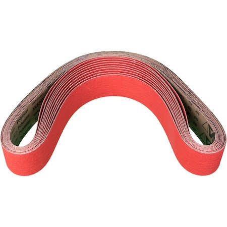 Coated Belt,Co-Cool,2-1/2"x60",40 Grit, 2-1/2" W, 60" L, Coated, Ceramic Oxide, 40 Grit