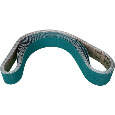 Coated Belt,Zirc,2-1/2"x60",60 Grit, 2-1/2" W, 60" L, Coated, Zirconia Alumina, 60 Grit