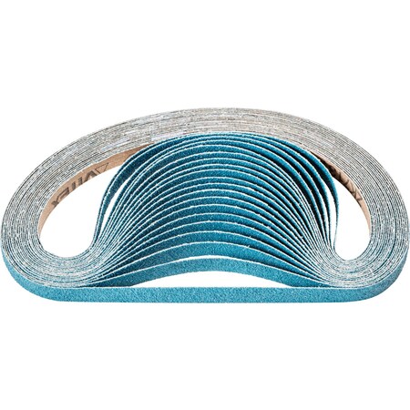 Coated Belt,Zirc,1/2"x24",60 Grit, 1/2" W, 24" L, Coated, Zirconia Alumina, 60 Grit