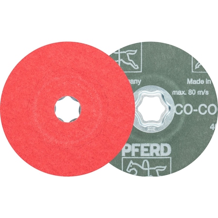 Combiclick Fiber Disc,4-1/2",Co-Cool,80