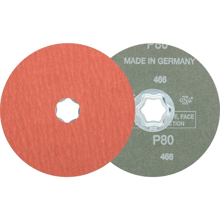 Combiclick Fiber Disc,5",A-Cool,80 Grit