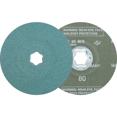 Combiclick Fiber Disc,5",80 Grit