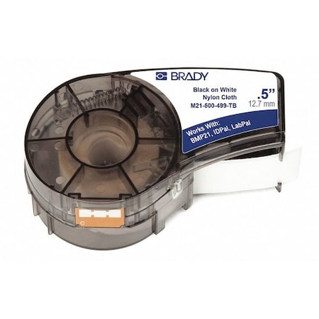 Aggressive Adhesive Multi-Purpose Nylon Terminal Block Labels for Brady M210 and M211, 0.5in