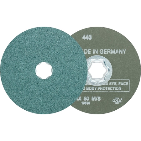 Combiclick Fiber Disc,4-1/2",60 Grit
