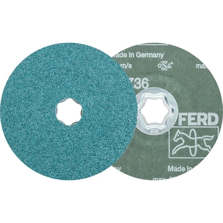 Combiclick Fiber Disc,4-1/2",36 Grit