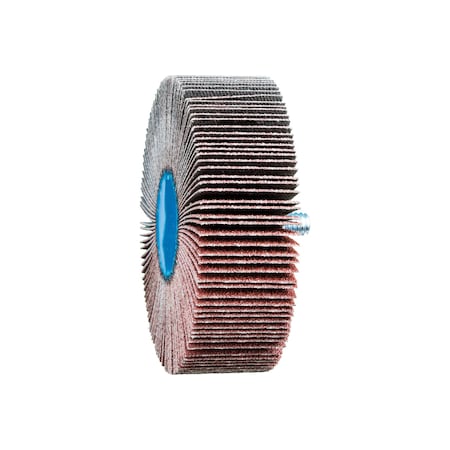 3" x 1" Quick Change Flap Wheel - 1/4-20 Thread - Aluminum Oxide - 80 Grit