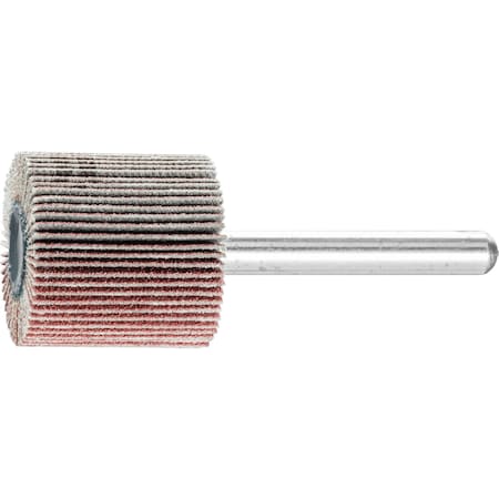 1" x 1" Mounted Flap Wheel - 1/8" Shank - Aluminum Oxide - 180 Grit