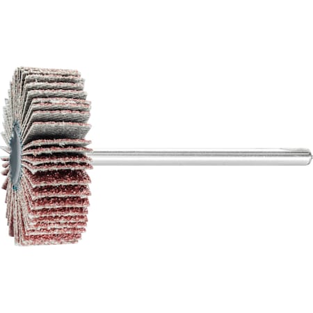 1-3/16" x 3/8" Mounted Flap Wheel - 1/8" Shank - Aluminum Oxide - 60 Grit