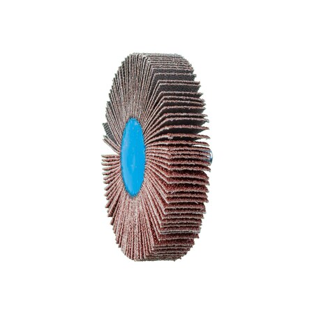 2-1/2" x 1/2" Quick Change Flap Wheel - 1/4-20 Thread - Aluminum Oxide - 80 Grit