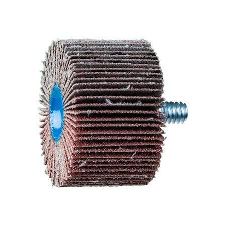 1-1/2" x 1" Quick Change Flap Wheel - 1/4-20 Thread - Aluminum Oxide - 80 Grit
