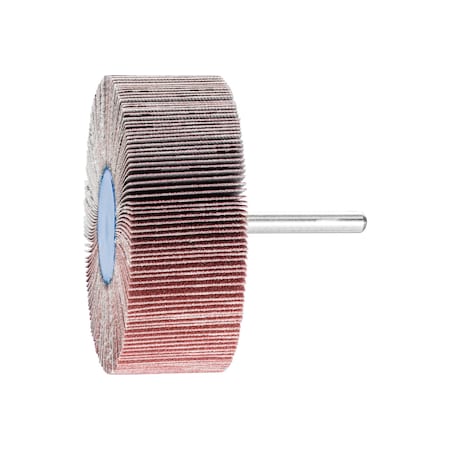 3" x 1" Mounted Flap Wheel - 1/4" Shank - Zirconia Z-COOL - 80 Grit, INOX