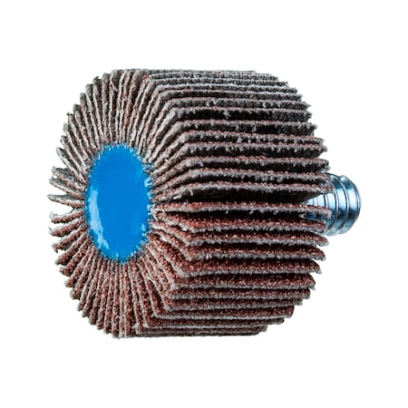 1" x 5/8" Quick Change Flap Wheel - 1/4-20 Thread - Aluminum Oxide - 80 Grit