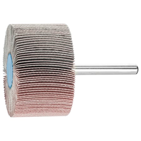 2" x 1" Mounted Flap Wheel - 1/4" Shank - Aluminum Oxide - 320 Grit