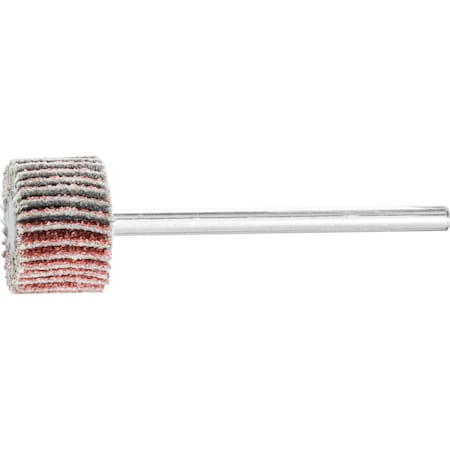 5/8" x 3/8" Mini Mounted Flap Wheel - 1/8" Shank - Aluminum Oxide 60 Grit