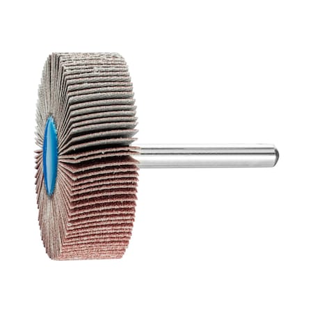 2" x 1/2" Mounted Flap Wheel - 1/4" Shank - Aluminum Oxide - 120 Grit