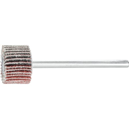 5/8" x 3/8" Mini Mounted Flap Wheel - 1/8" Shank - Aluminum Oxide 80 Grit