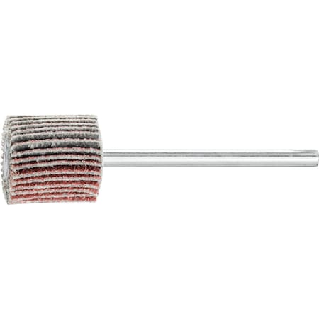 5/8" x 5/8" Mini Mounted Flap Wheel - 1/8" Shank - Aluminum Oxide 80 Grit