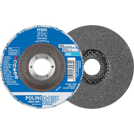 Pner Disc, T27, 4-1/2", 3Sf, Sic, Fine