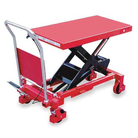 Scissor Lift Table, 2000 lb. Cap, 20"W, 40"L