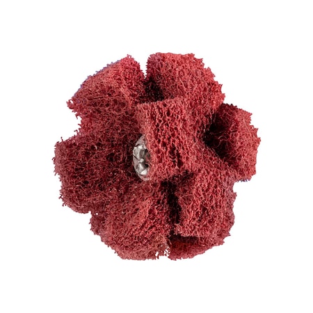 1-1/2" POLINOX Cross Buffs, 8-32 Thd. - 3 Layers, Aluminum Oxide - Fine Grade