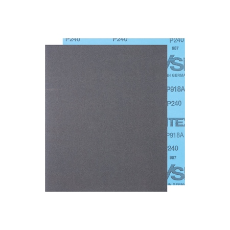 9" x 11" Abrasive Sheet - Paper Backed - Silicon Carbide - 240 Grit