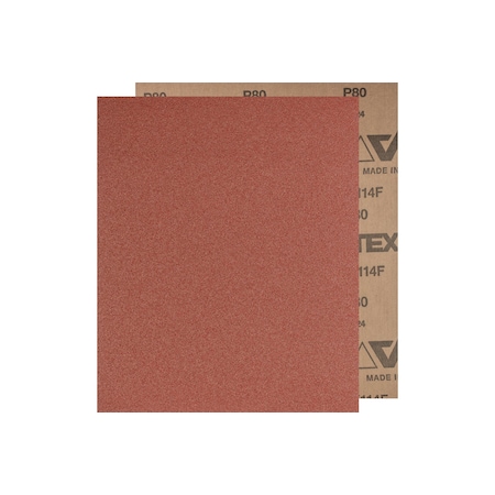 9" x 11" Abrasive Sheet - Cloth Backed - Aluminum Oxide (HP) - 80 Grit