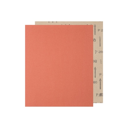 9" x 11" Abrasive Sheet - Paper Backed - Aluminum Oxide - 280 Grit