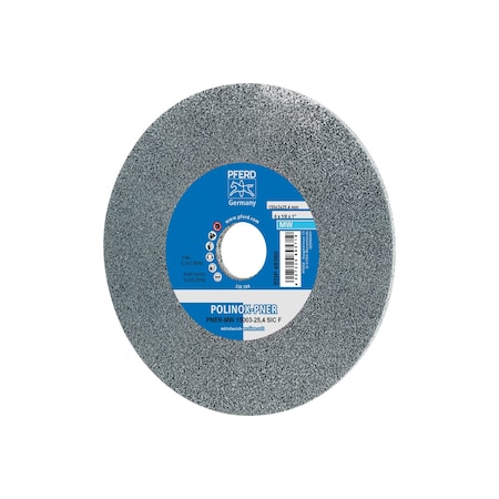Unitized Wheel,3Sf,6"x1/8"x1", 6 in Dia, 1/8 in W, 1 in Arbor Hole