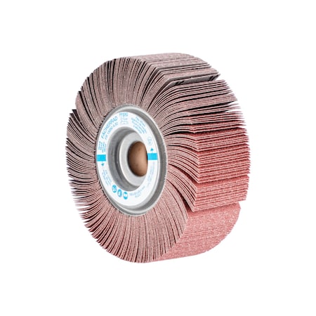 6" x 2" Unmounted Flap Wheel - 1" A.H. - Aluminum Oxide - 80 Grit