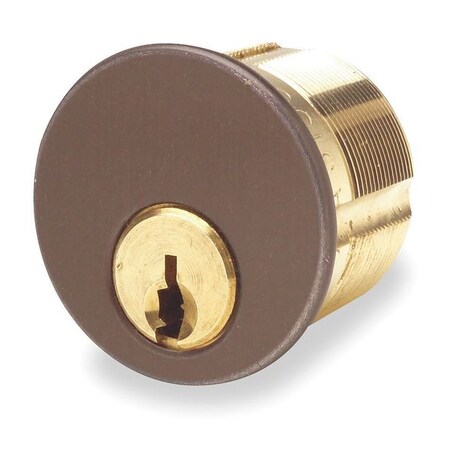 Lockset Cylinder, Brass/Brown, Keyway Type Schlage(R) C, 5 Pins,PK2