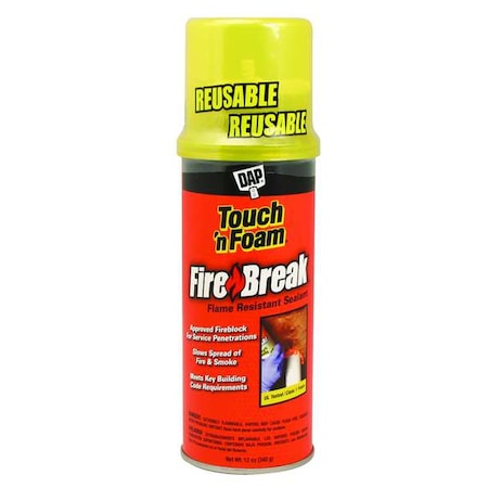 Spray Foam Sealant Kit, Aerosol Application Method Aerosol Can, Orange, 2-3:1 Expansion Ratio