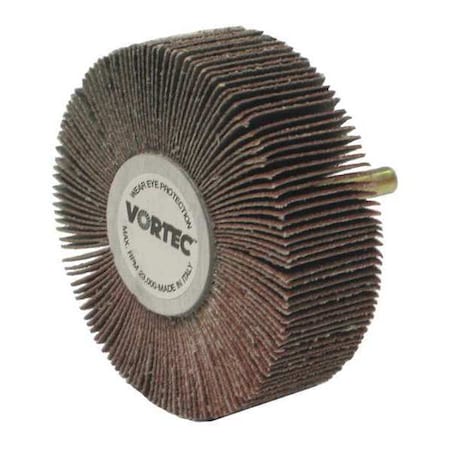 3"x1"x80AO Wolverine Coated Abrasive Flap Wheel 1/4" Stem