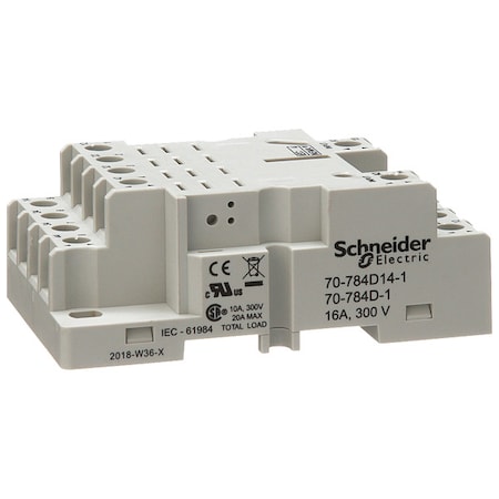 Rlay Scket,Finger Safe,Square,14 Pin,16A