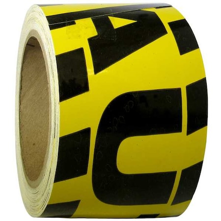 Caution Marking Tape,Roll,3In W,60 ft. L