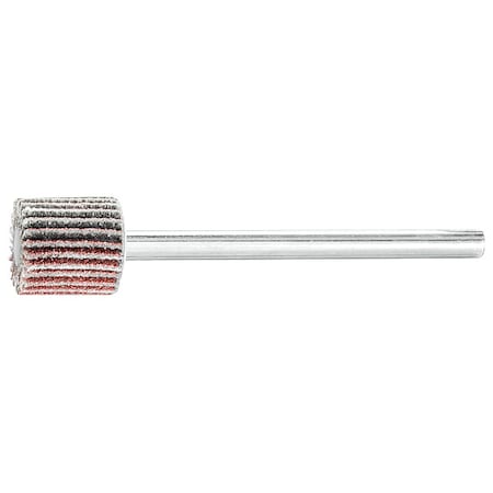 3/8" x 3/8" Mini Mounted Flap Wheel - 1/8" Shank - Aluminum Oxide 120 Grit