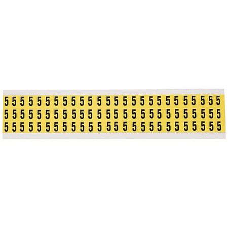 Number Label, Vinyl, 1/2 in H, 3/8 in W