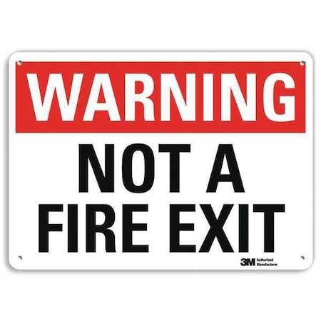 Safety Sign,Black/White,7 in H x 10 in L