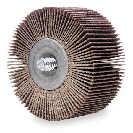 Flap Wheel,AO,2x1/2x1/4-20 Shank,80G
