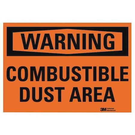Warning Sign, 10 in H, 14 in W,Horizontal Rectangle, English, U6-1043-RD_14X10